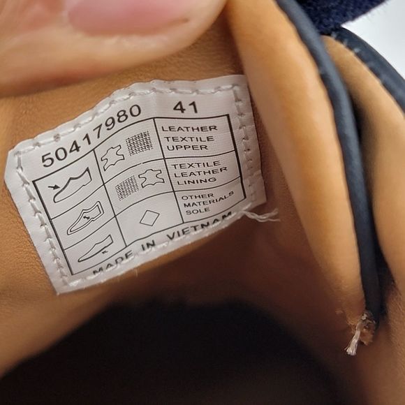 Hugo Boss Men’s Titanium Runn HBMX EU 41 size 8 Sneakers Navy Blue Shoes - Picture 11 of 12